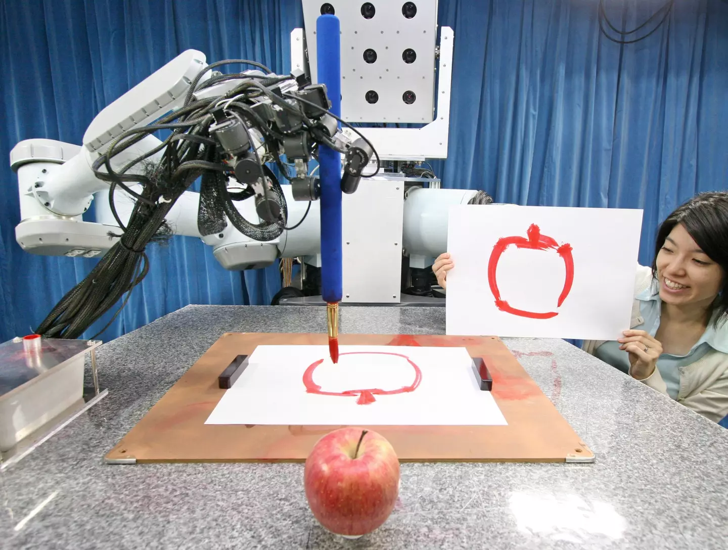 Painters are pretty safe from being replaced (AFP via Getty Images)