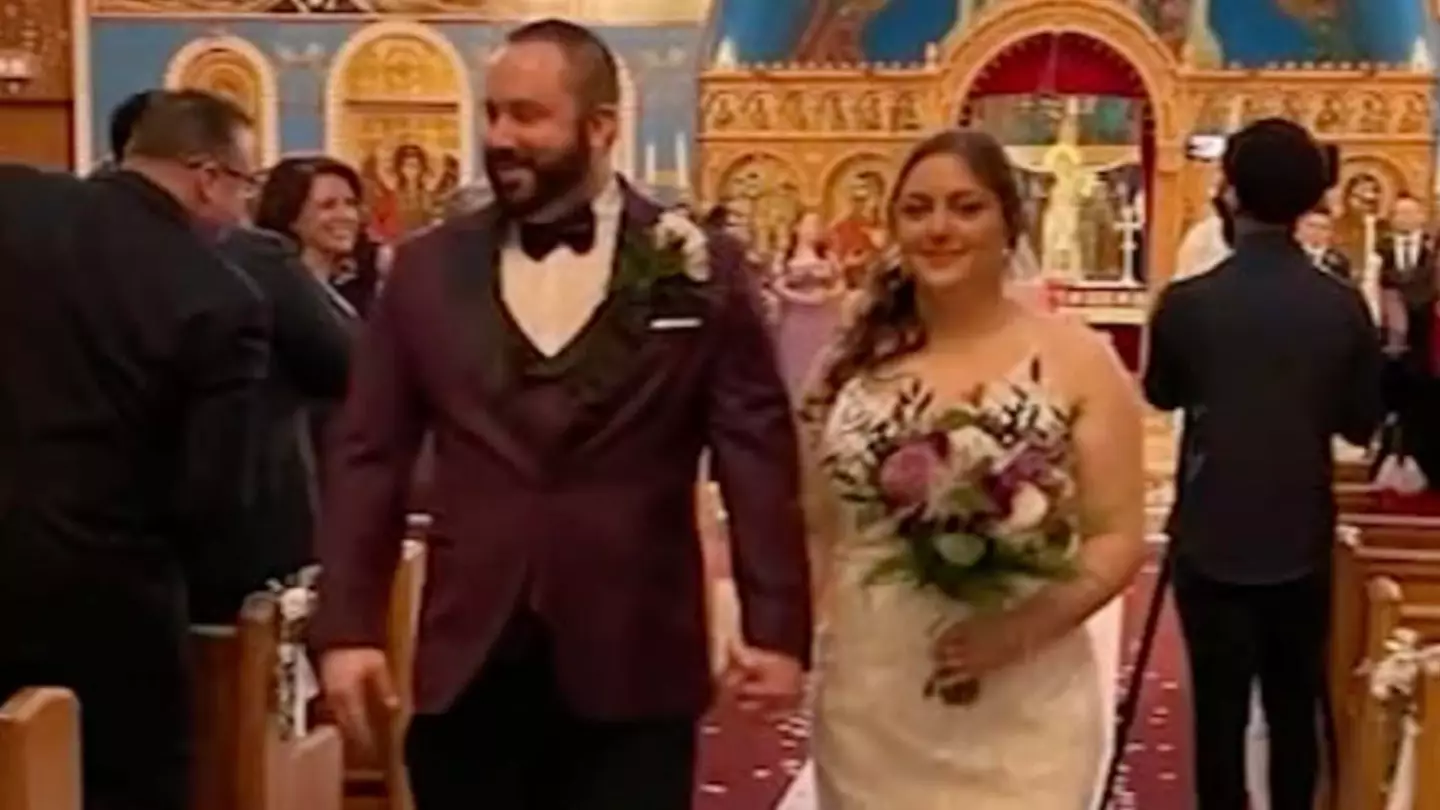 Bride and groom have their home blown up by wedding guest who slipped away during ceremony