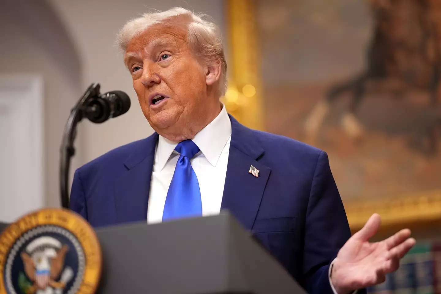 Donald Trump shared another bizarre post about Taylor Swift (Andrew Harnik/Getty Images)
