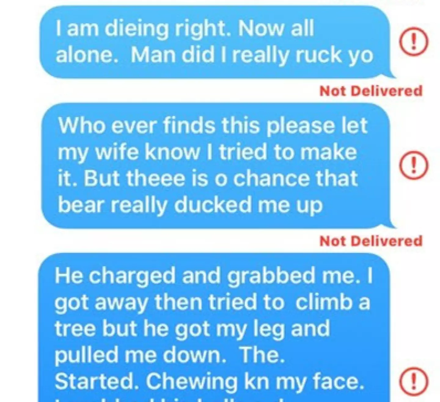 Jeremy left the messages for whoever would find him.