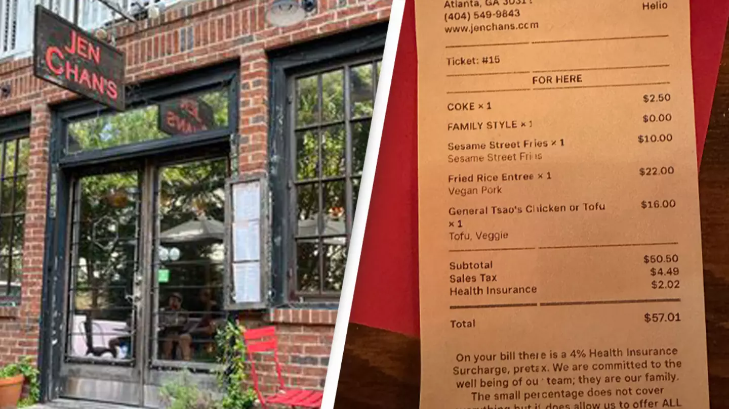 Restaurant charging 'absurd' health insurance fee leaves people outraged