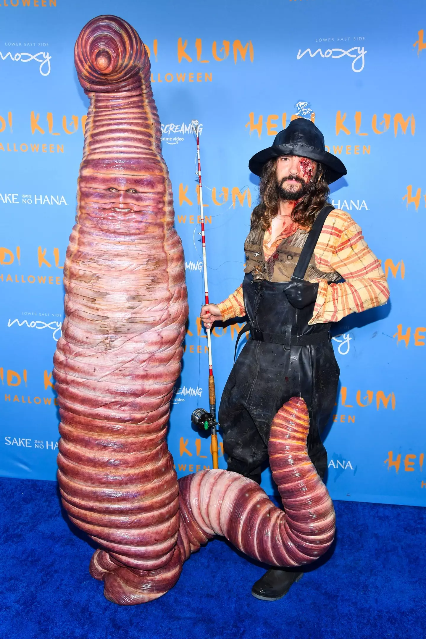 Heidi Klum and her partner Tom Kaulitz in costume.