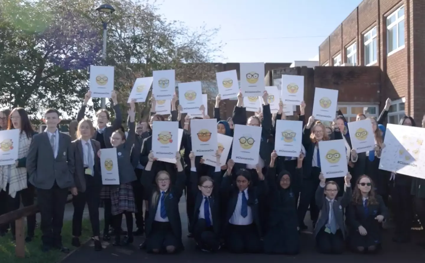 The letter was signed by all the children who Lowri visited at the school in Burton.