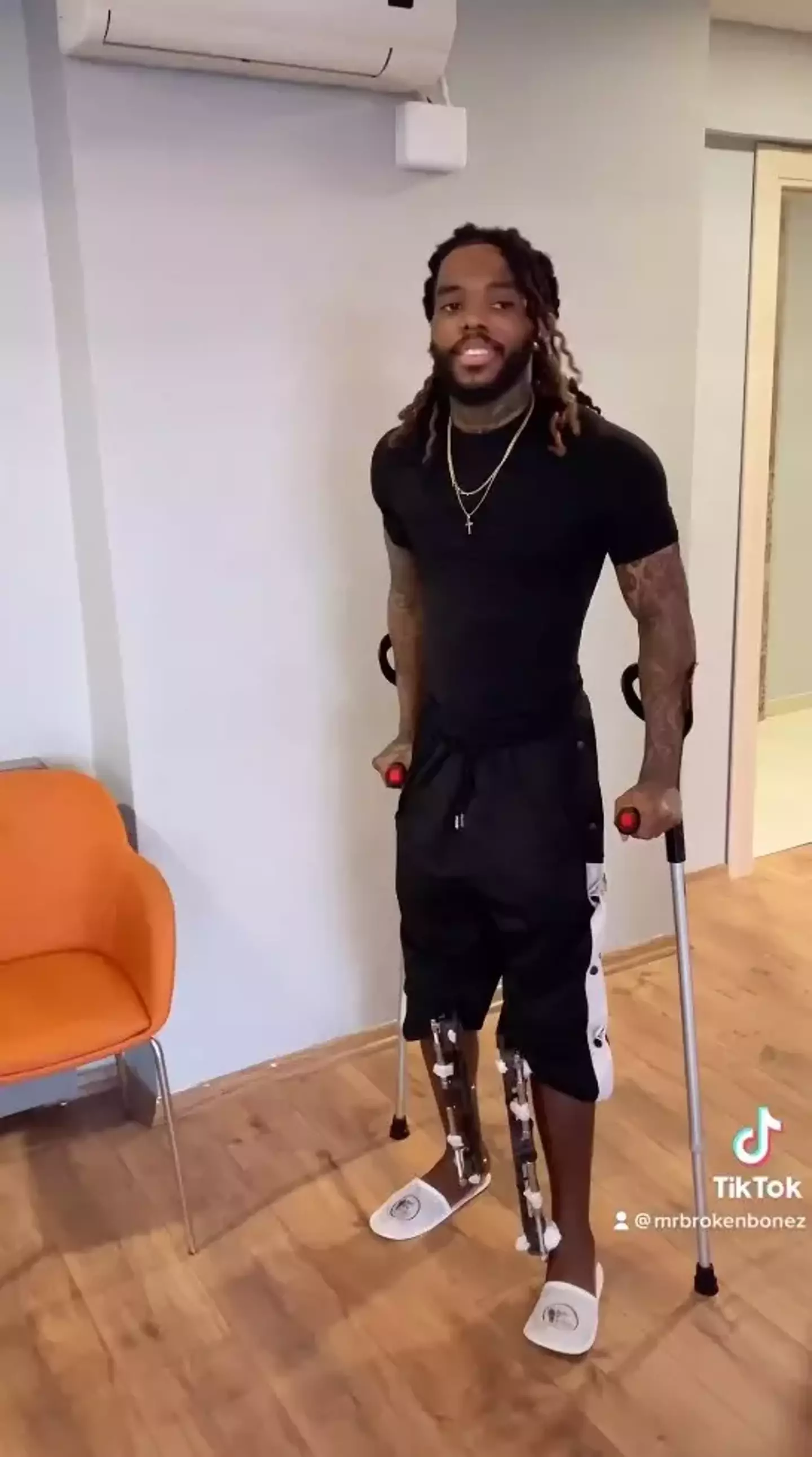 The 27-year-old had the rods removed in May.