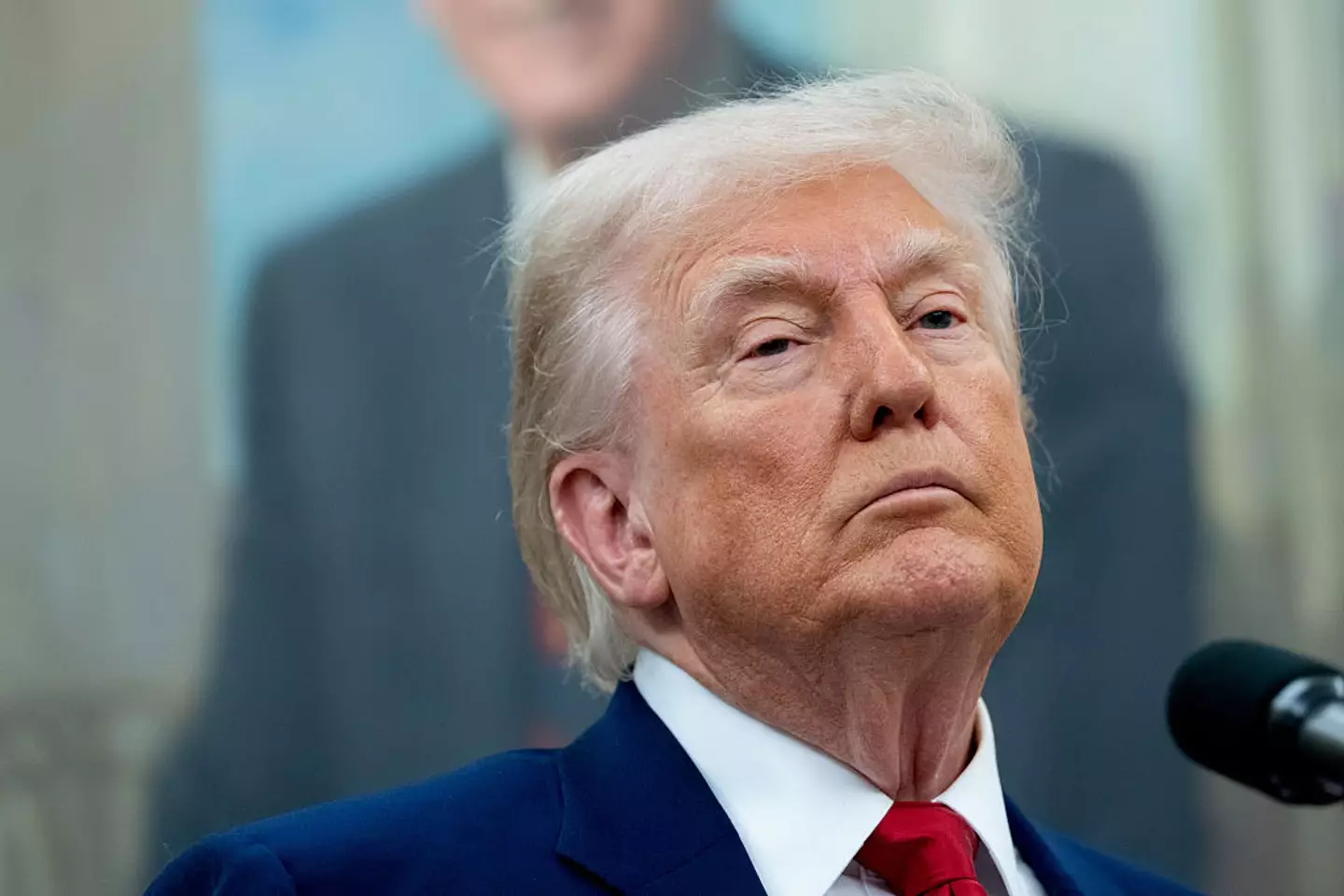 Donald Trump doesn't want trans athletes competing in women's sport (Chris Kleponis/CNP/Bloomberg via Getty Images)