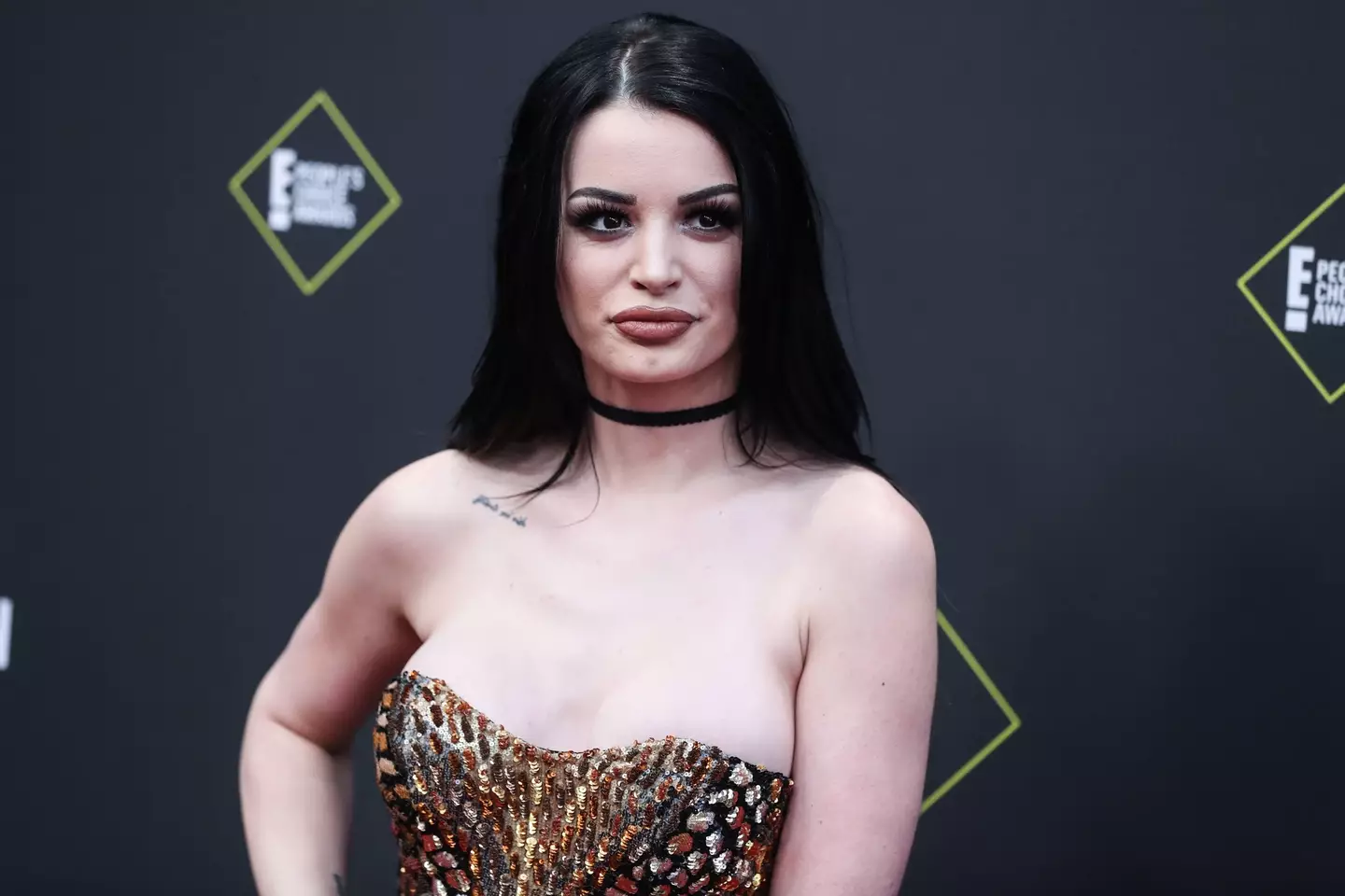 Saraya admitted she hid in a bush after the naked images of her leaked.