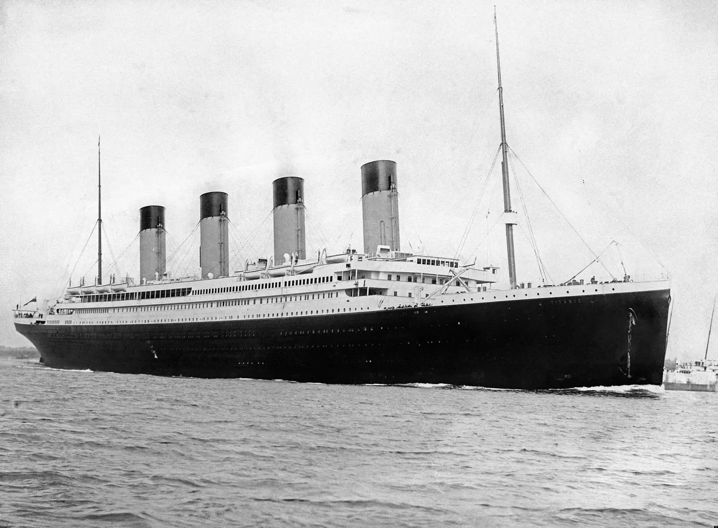 The RMS Titanic sank in April 1912.