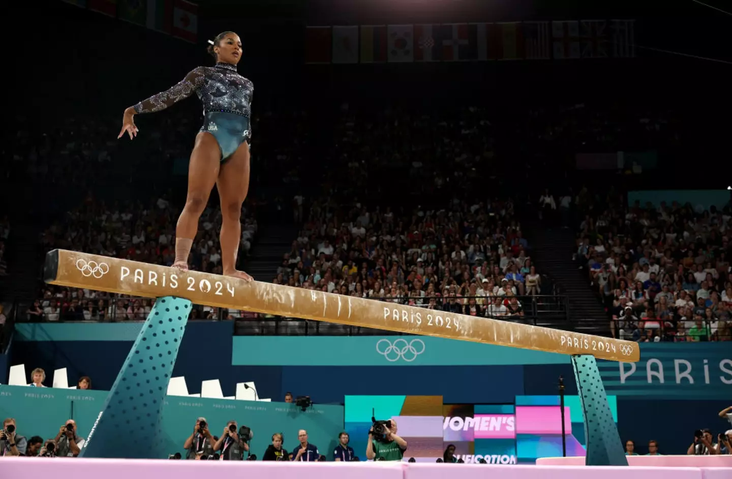 Jordan Chiles at the 2024 Paris Olympic Games. (Jamie Squire/Getty Images)