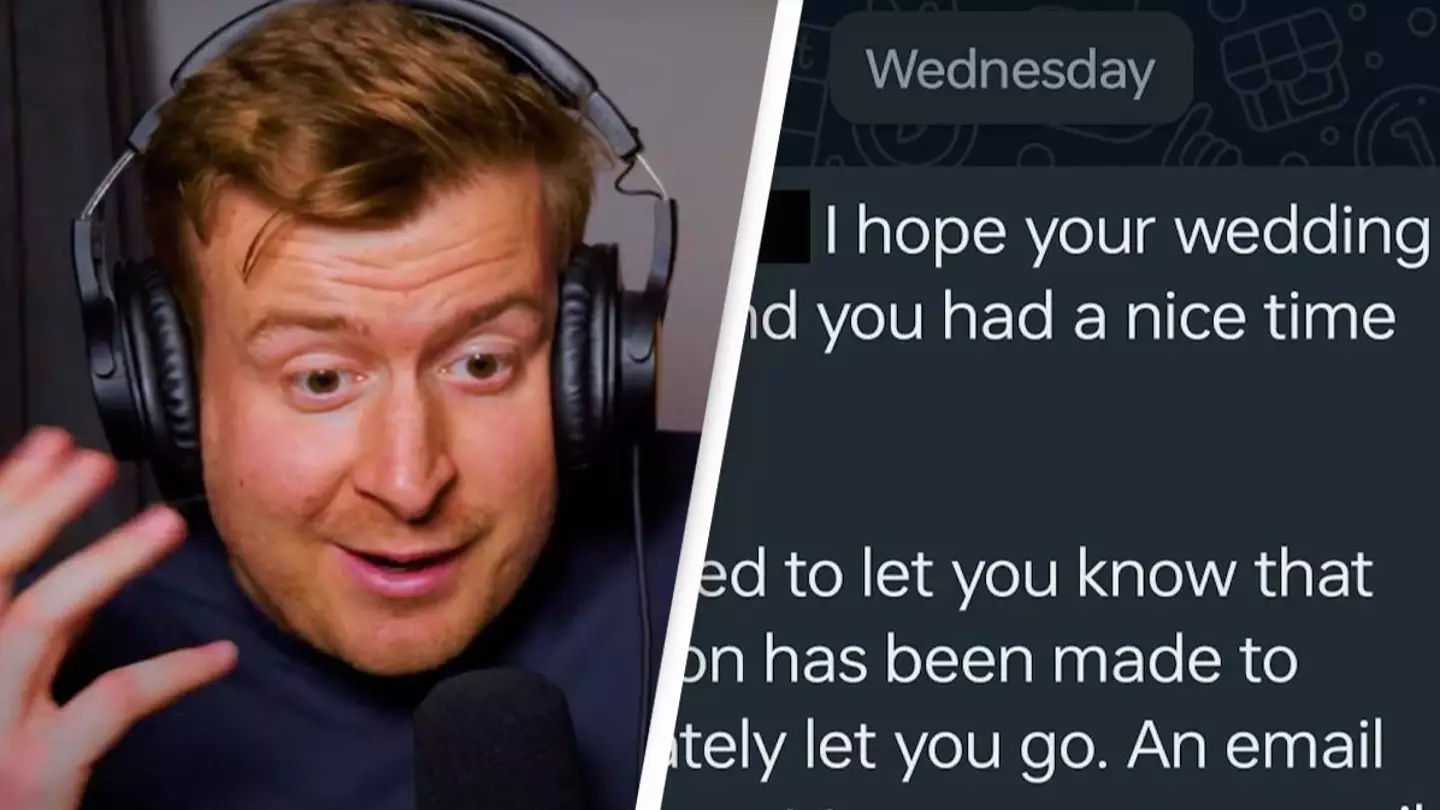 Woman shocked to receive brutal message from boss on her wedding day that she's been fired