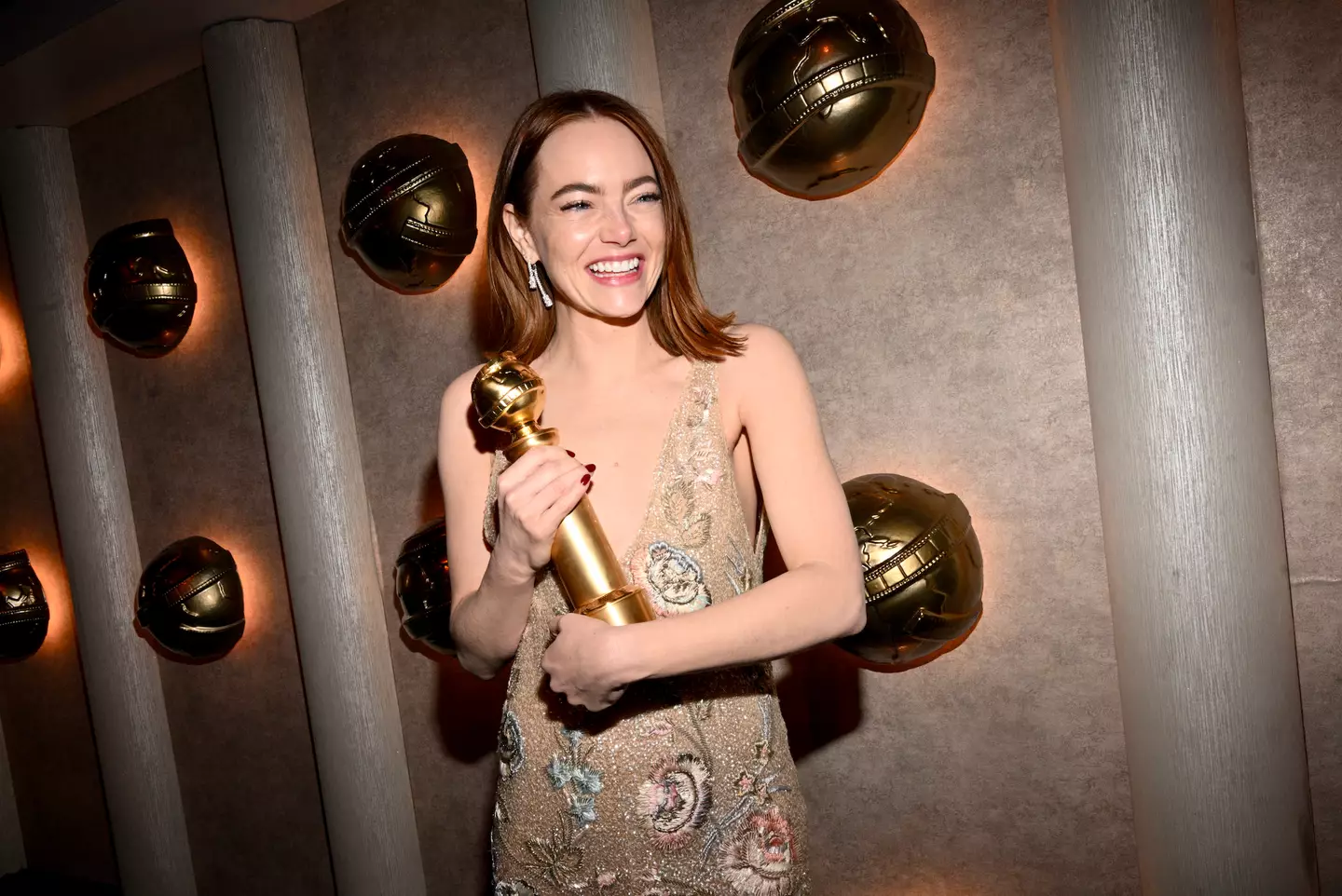 At the 81st Golden Globes Award, Stone was able to bag an award for her performance in film Poor Things. Michael Buckner/Golden Globes 2024/Golden Globes 2024 via Getty Images