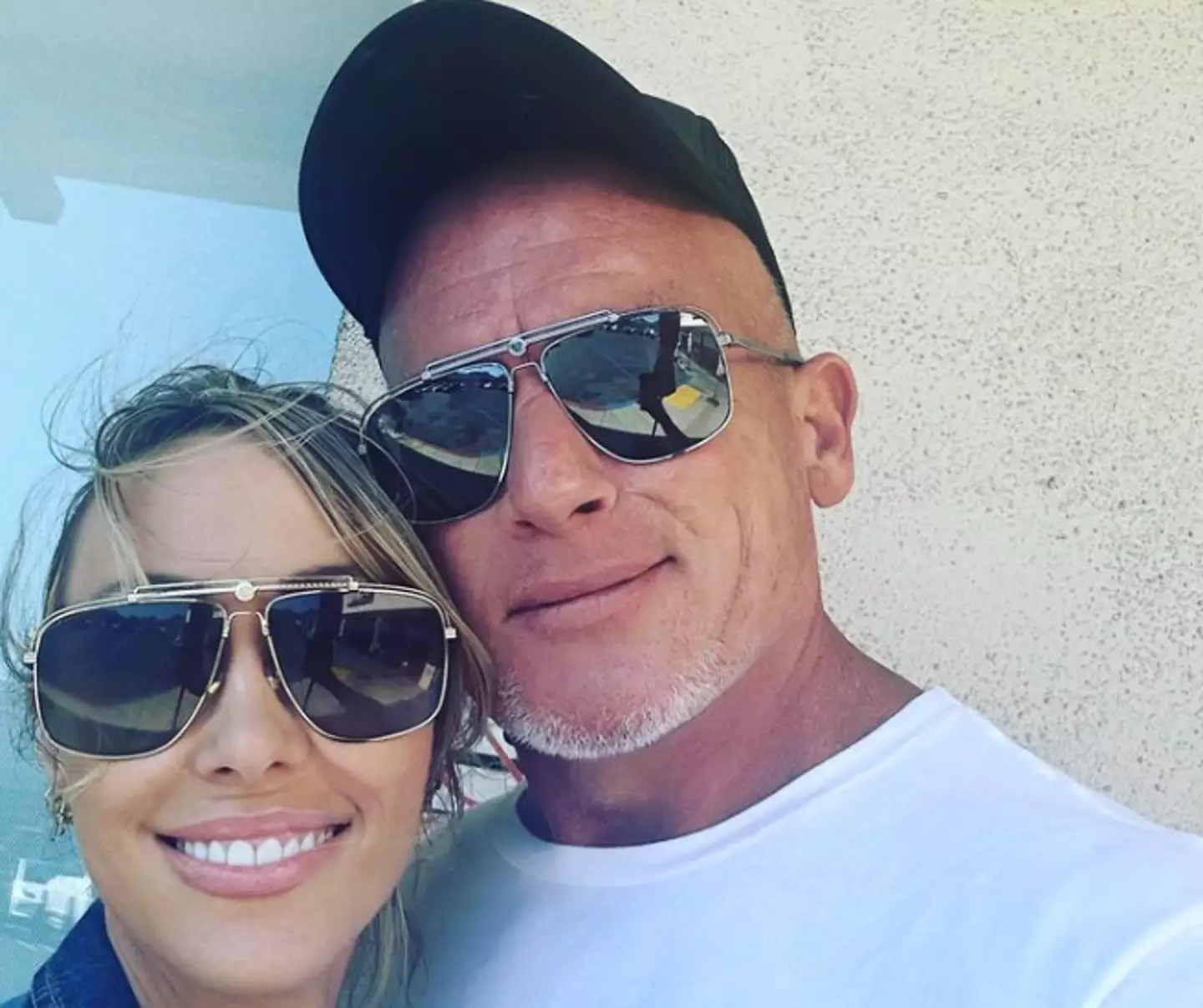 Tish Cyrus and Dominic Purcell got married last year. (Instagram/@tishcyruspurcell)