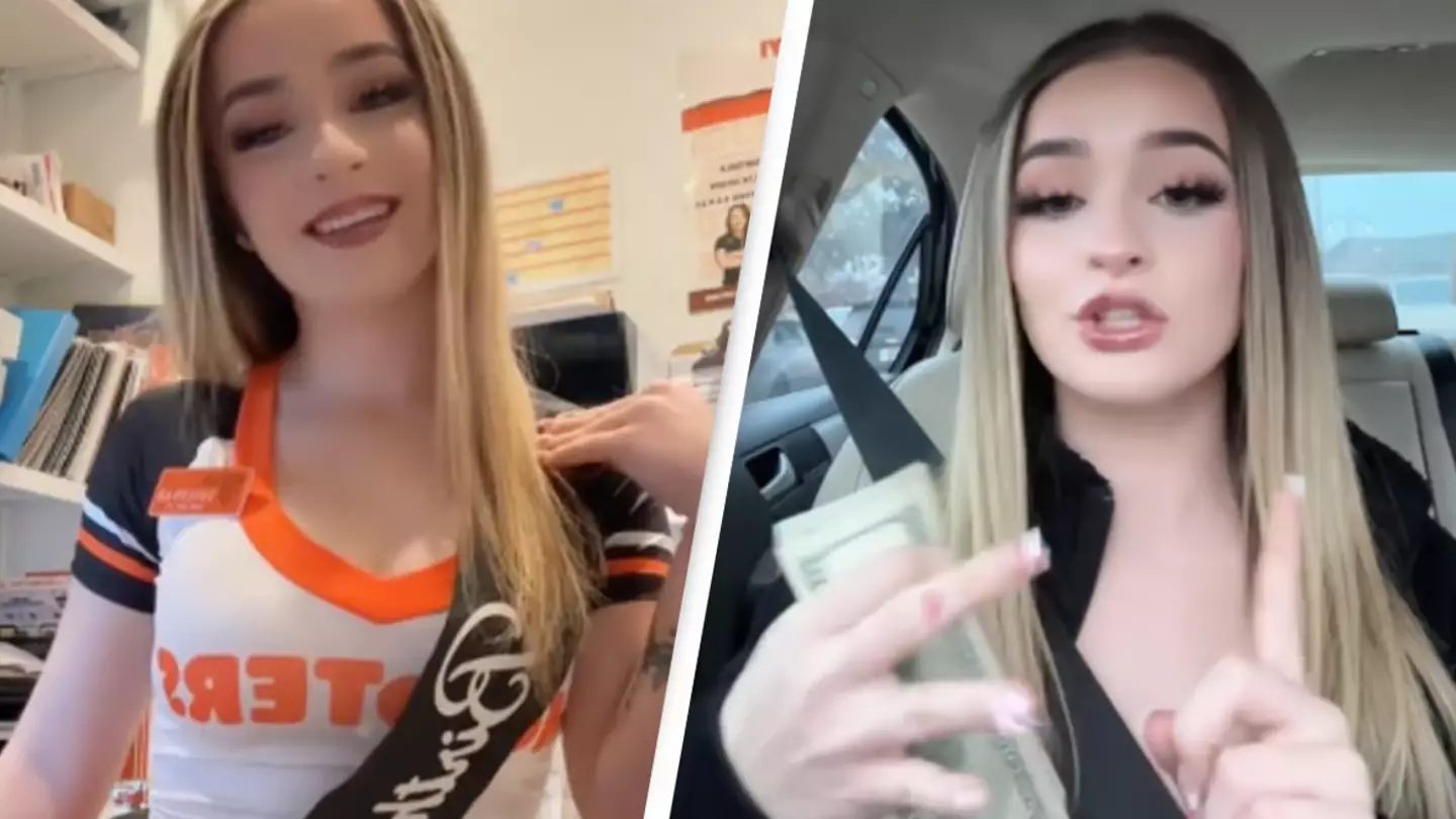 People stunned after Hooters waitress reveals how much she made in tips on birthday