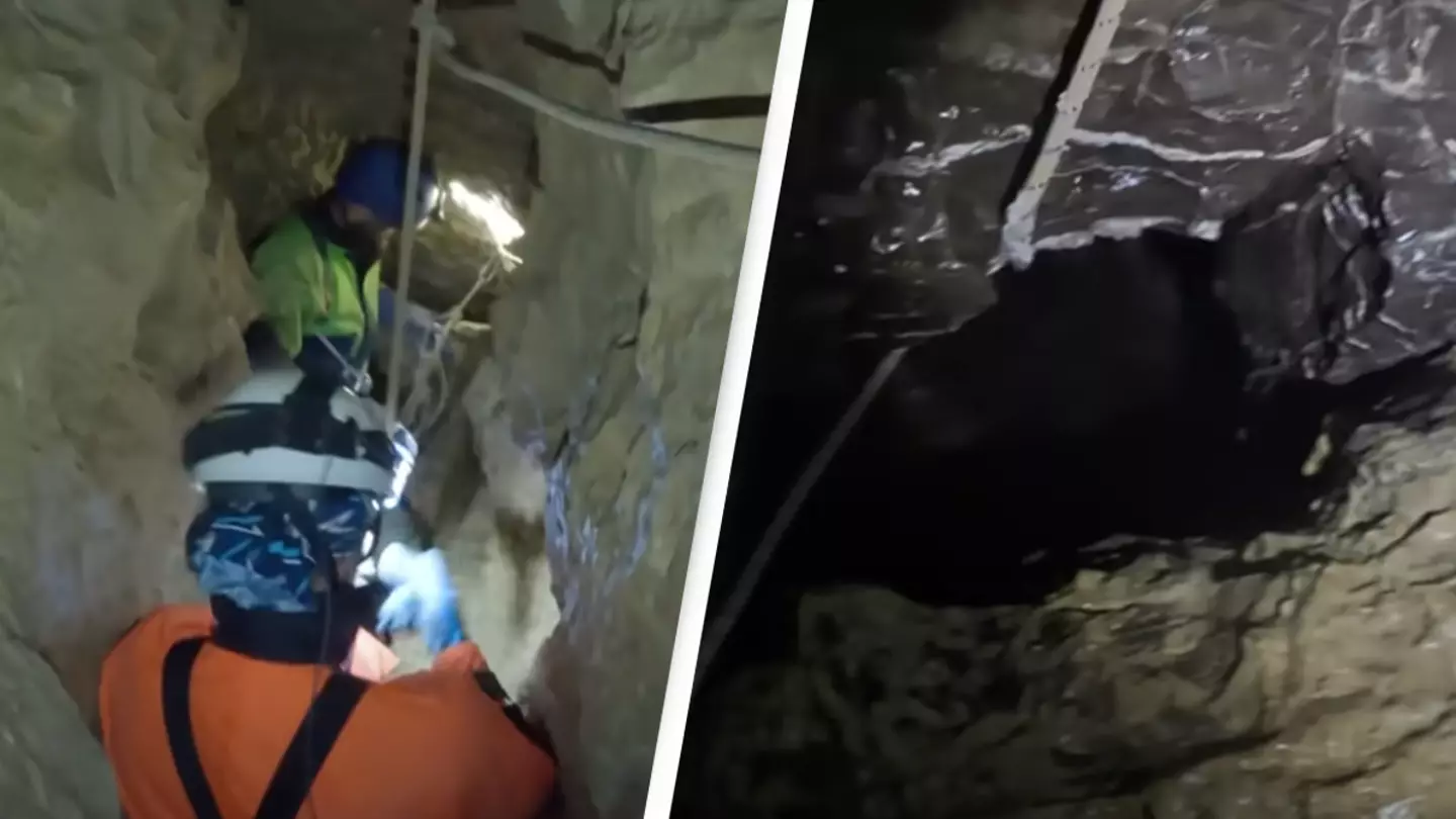 Man leaves people struggling ‘to breathe’ as he shares footage of his journey to ‘center of the Earth’