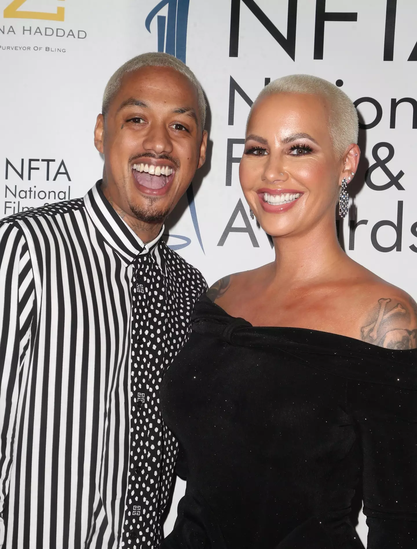 Alexander Edwards and Amber Rose in 2018.