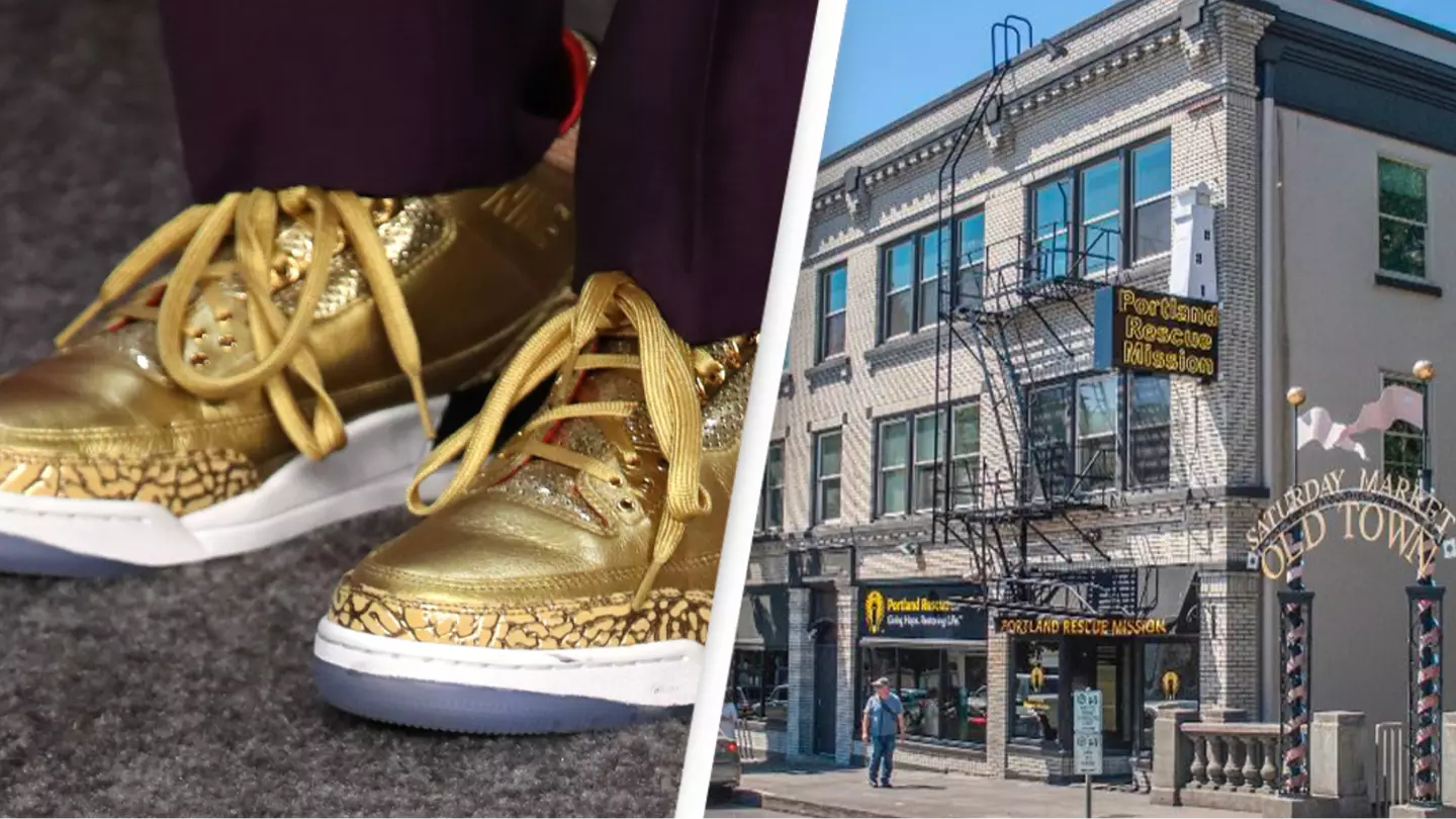 Pair of rare trainers anonymously donated to homeless shelter