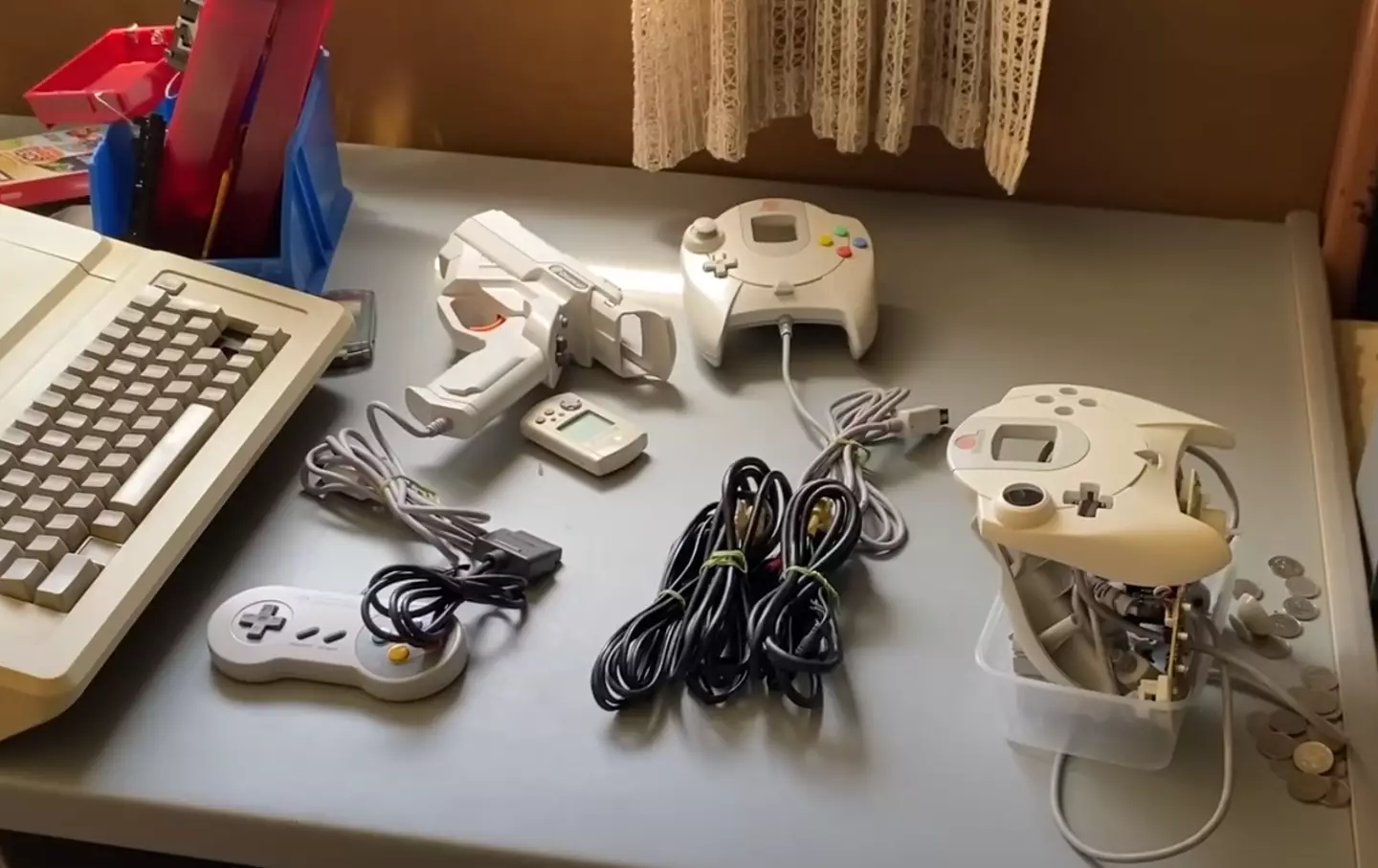 Ryan noticed the ants while cleaning his desk.