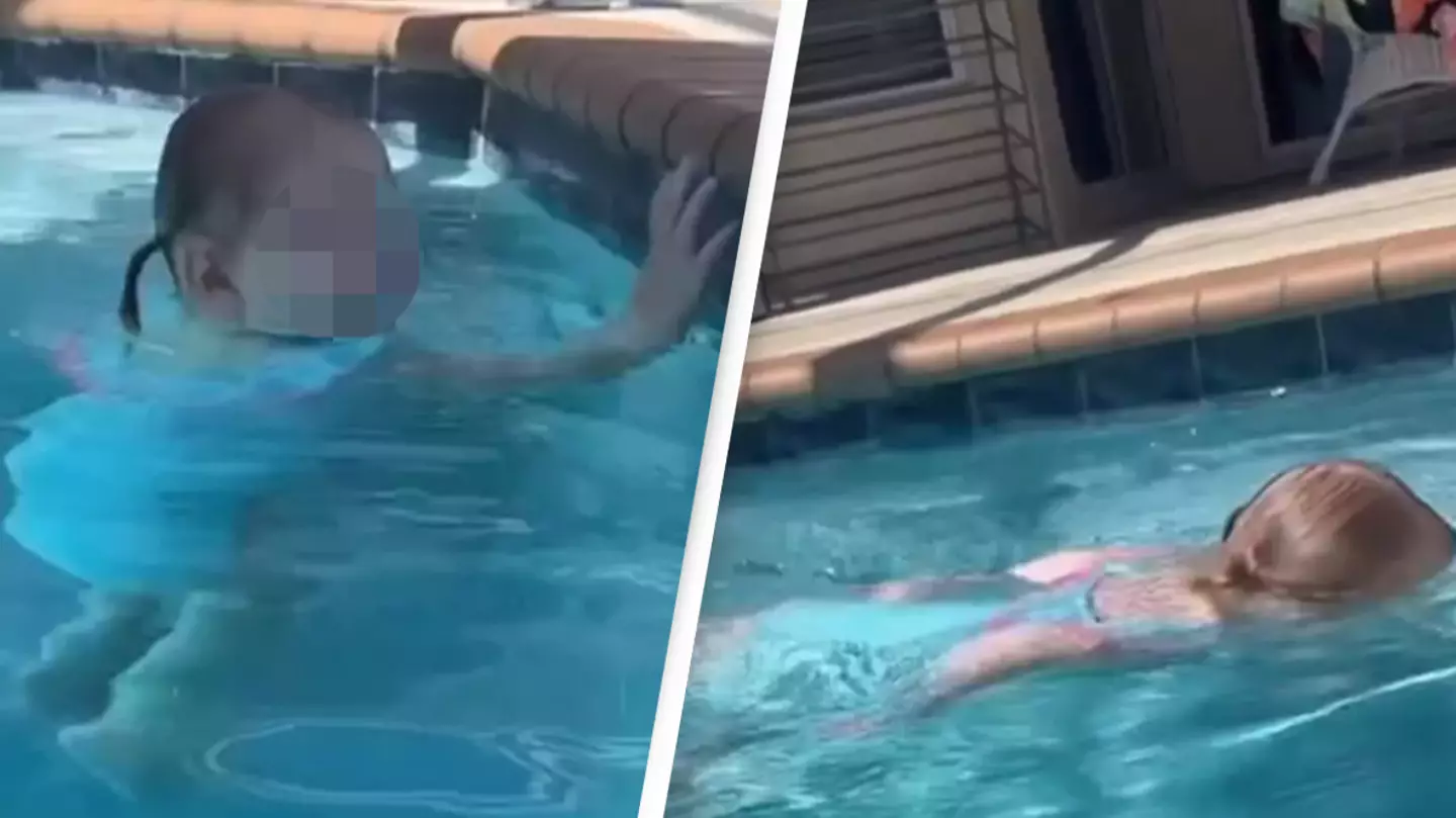 Swim instructor explains why children should never wear blue swimsuits