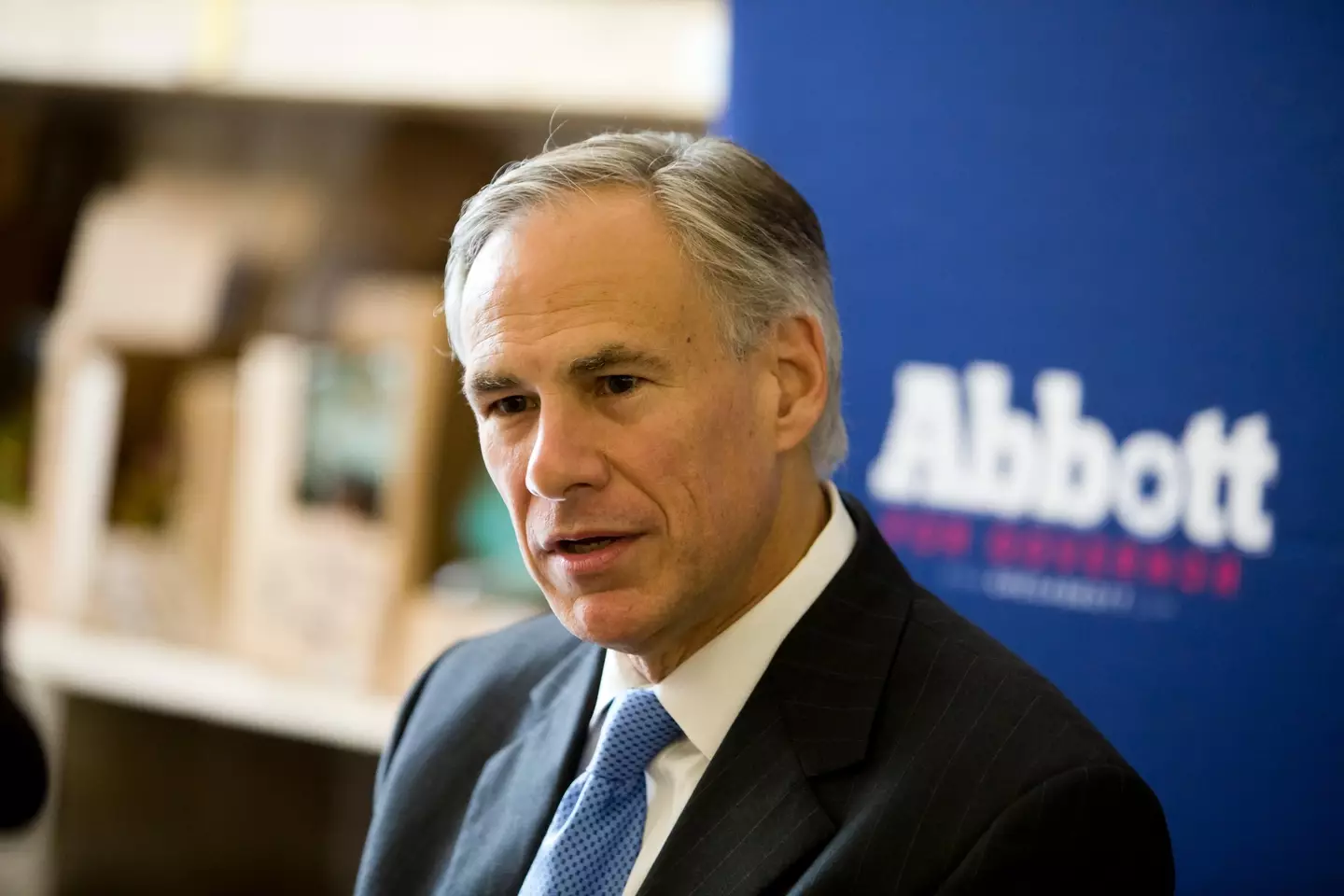 Texas governor Greg Abbott.