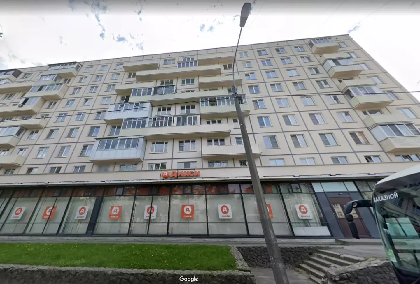 Yankina is believed to have fallen 160 feet from the high rise onto the street below in St. Petersburg.