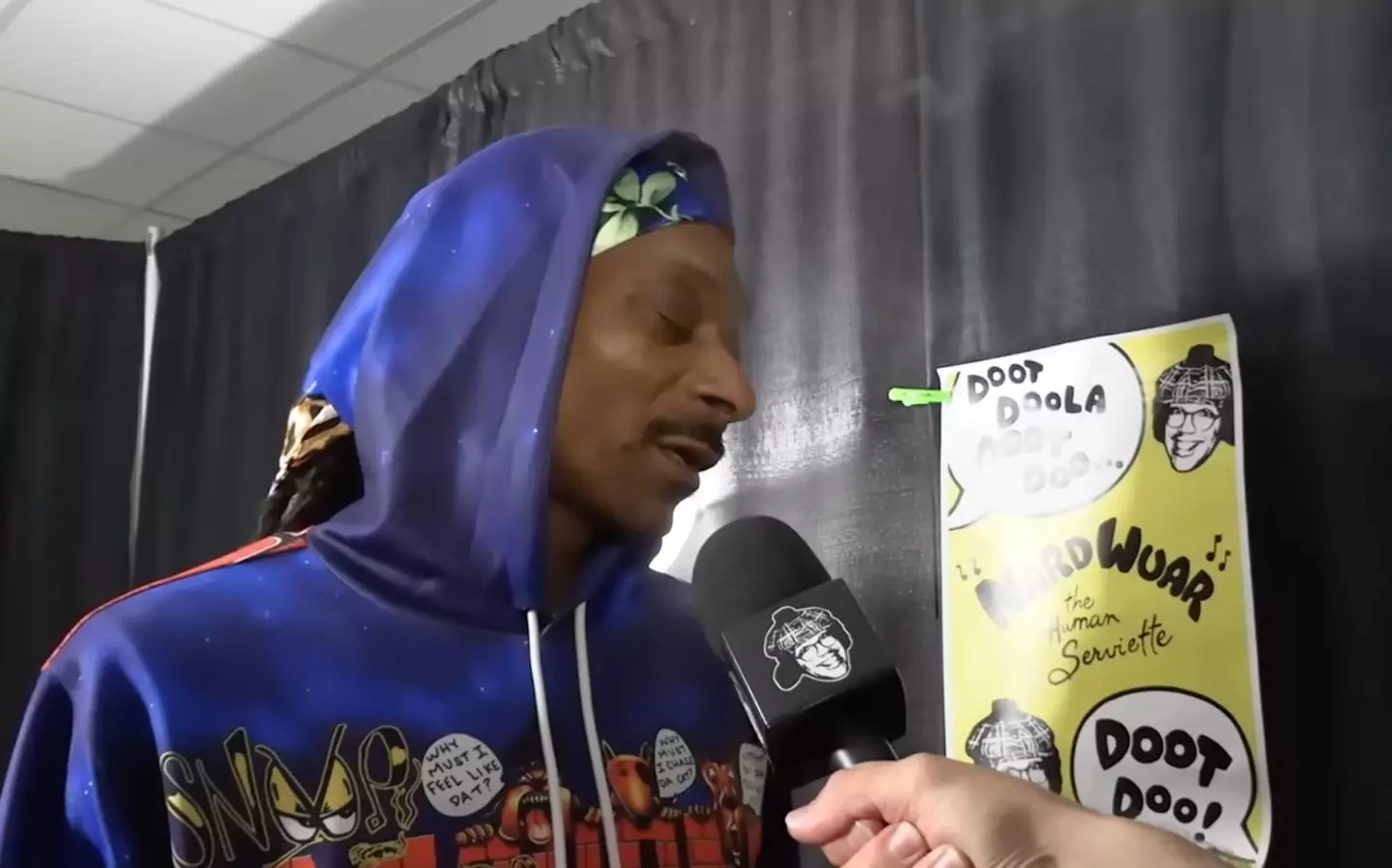Snoop called the cockroach 'The Gooch'.