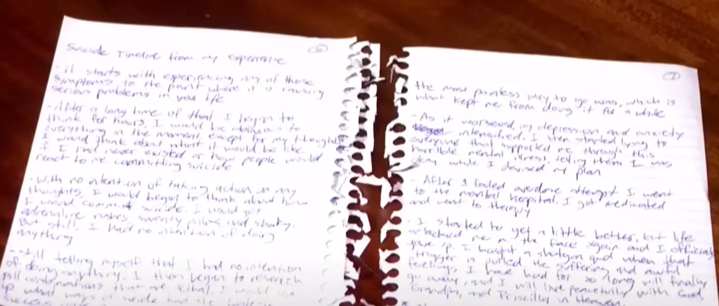 Jonah's final journal entry (Local 12)