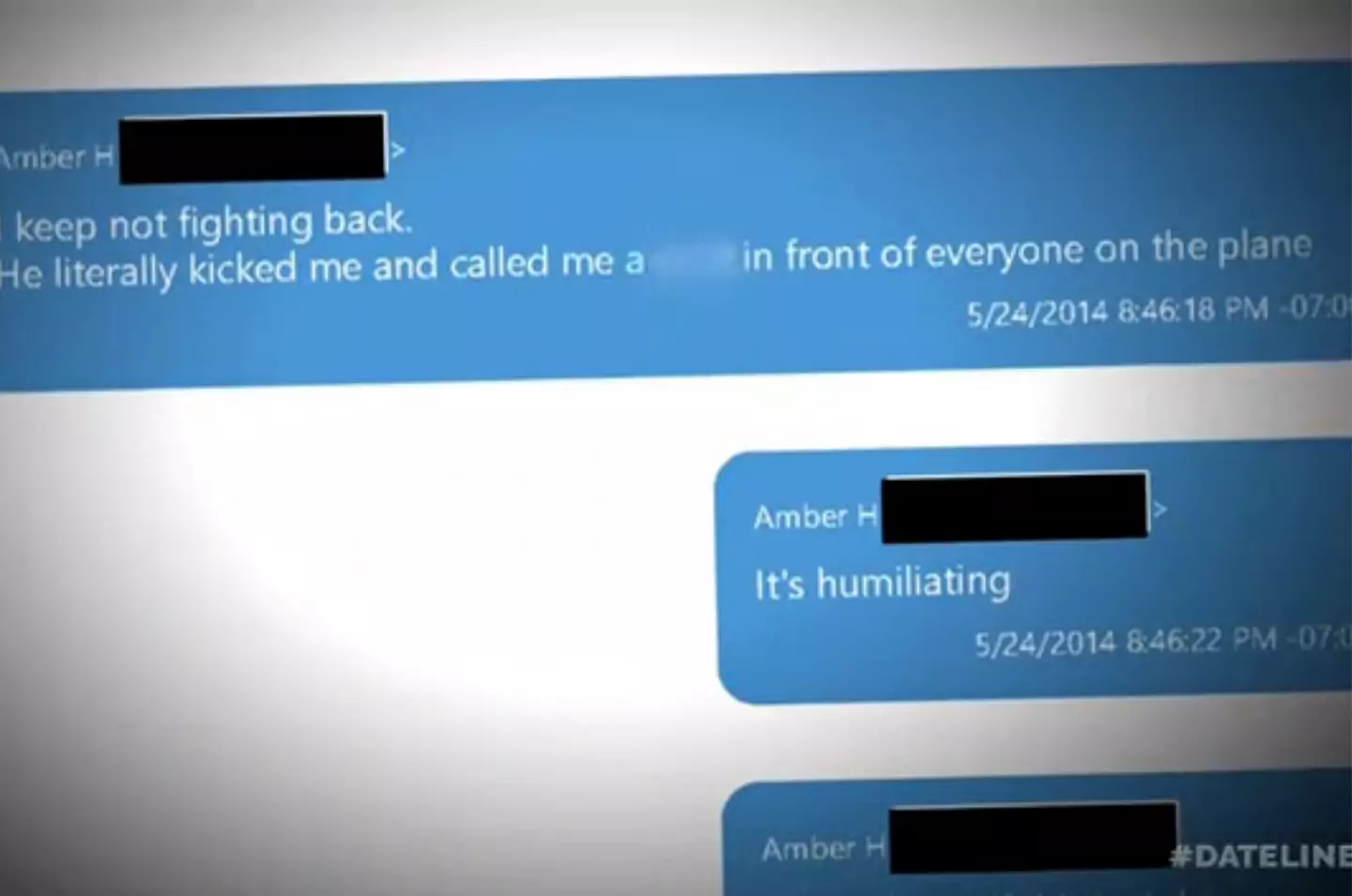 Text messages allegedly sent from Heard to her father and therapist have been made public.