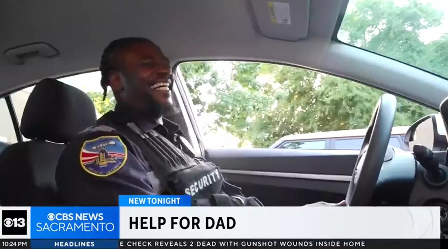 The dad-of-six was left ‘crying’ after being given the free car.