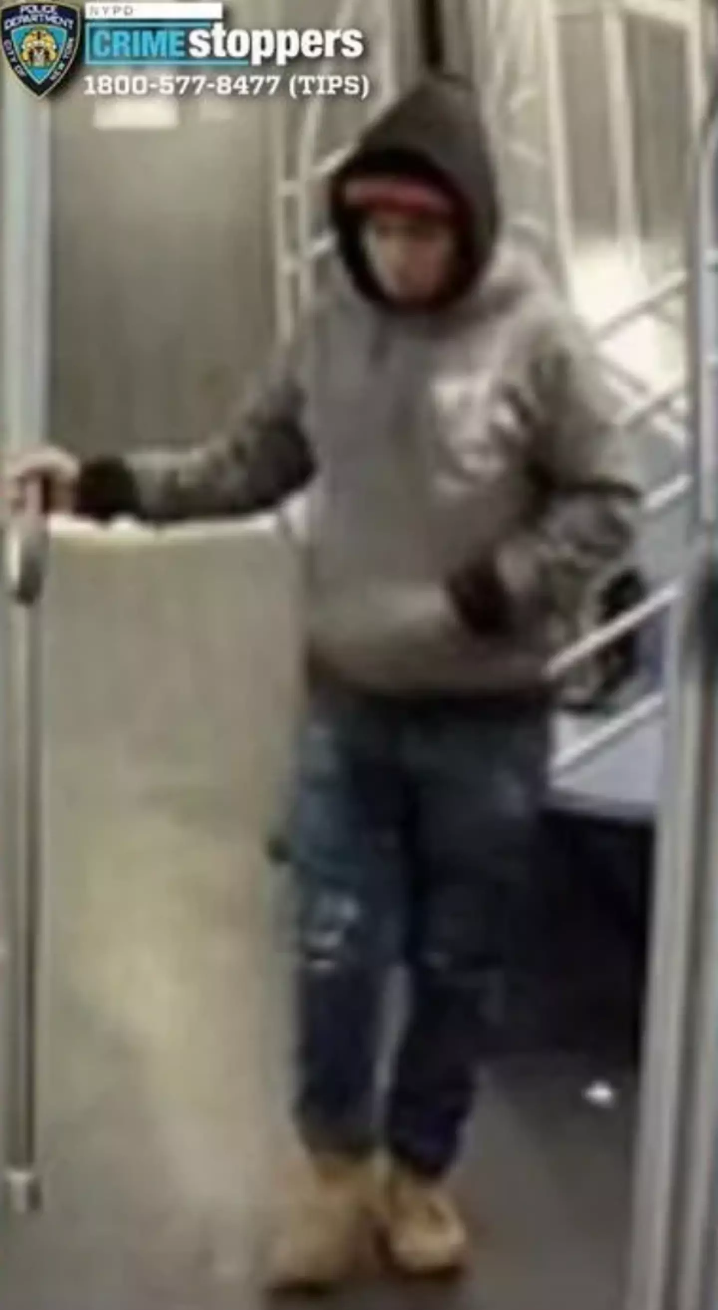 The suspect police are questioning (NYPD Crime Stoppers)