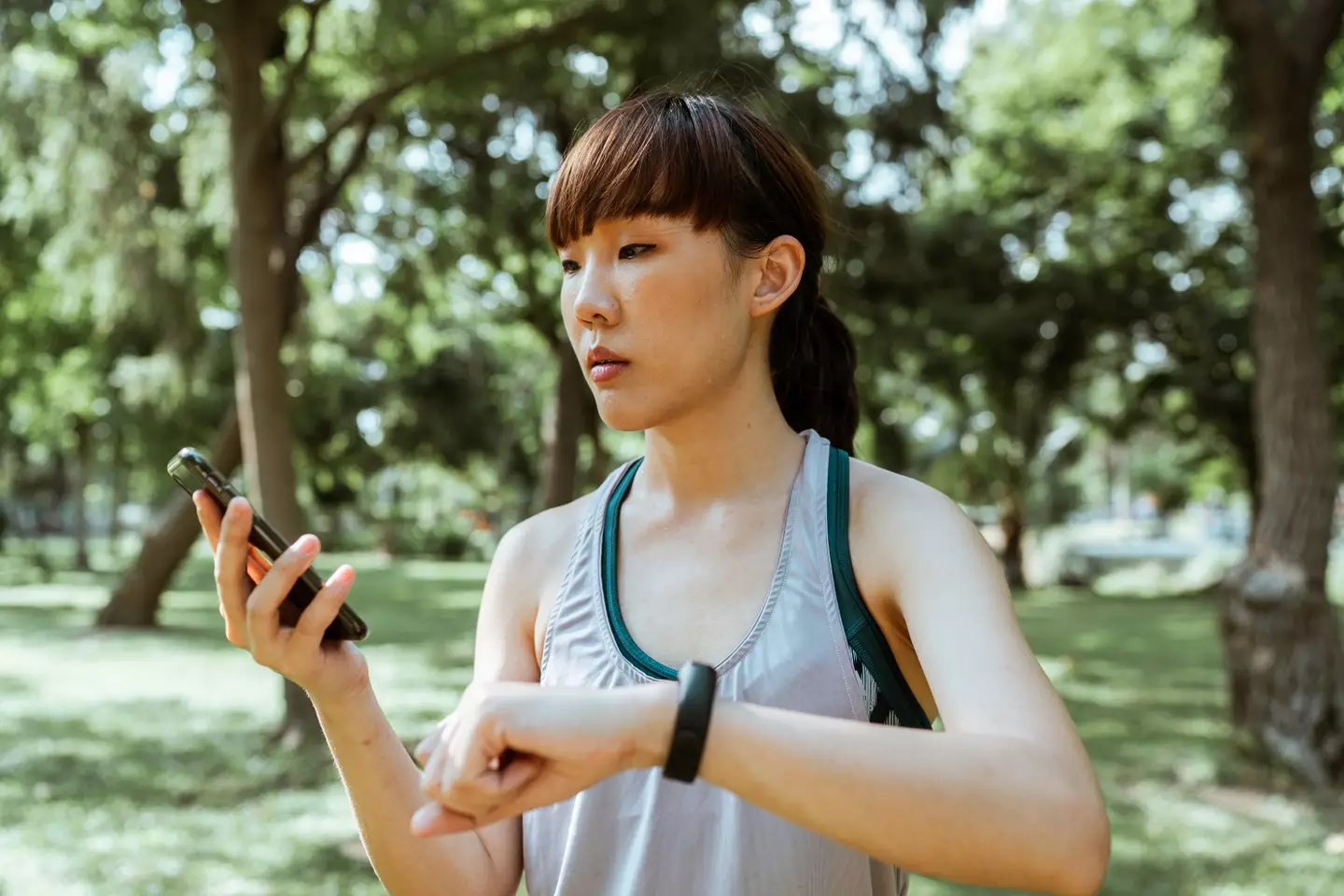 Participants simply used wrist devices to track and share data.