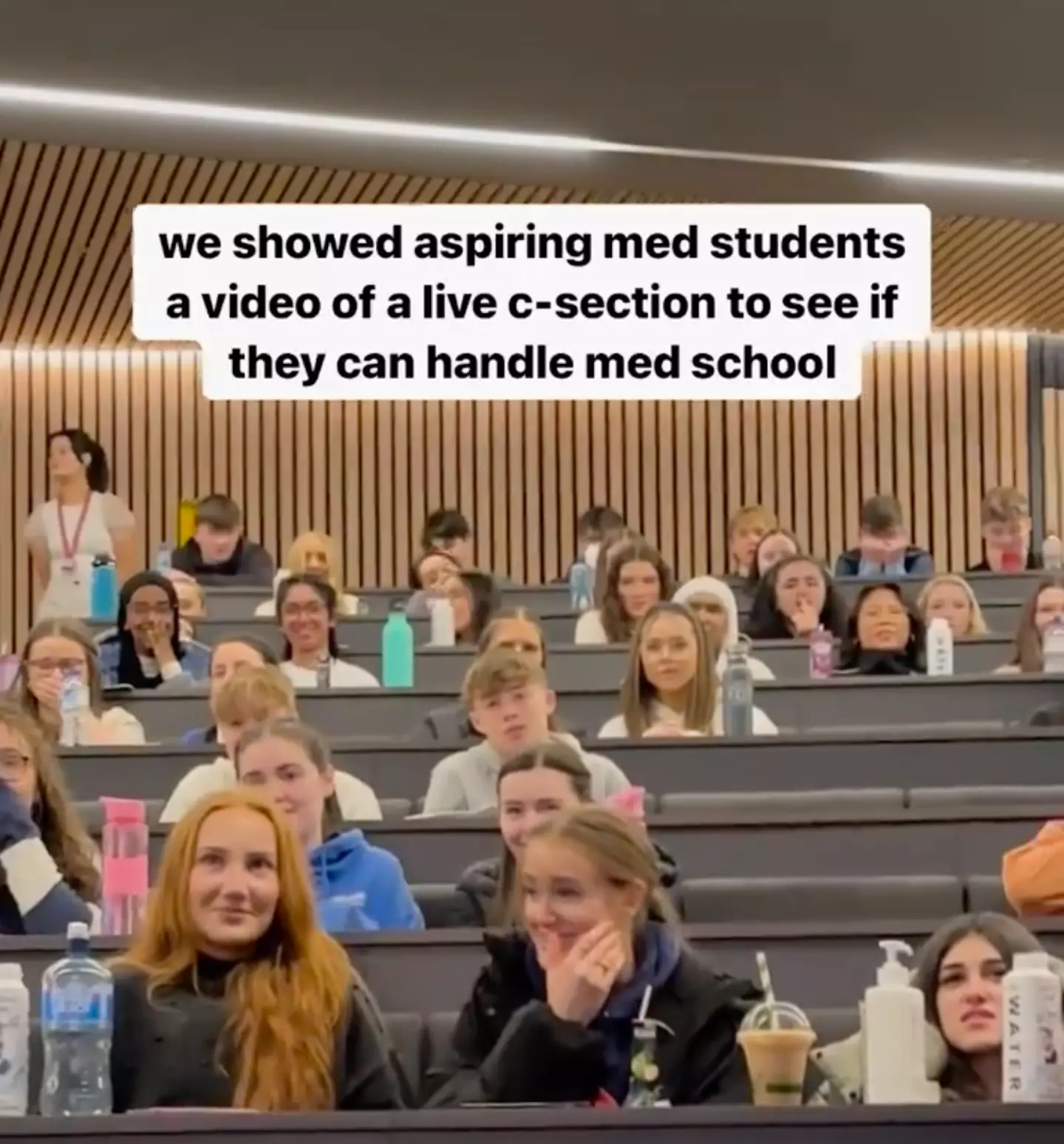 Some of the students seemed just fine. (TikTok / @rcsi_studentlife)