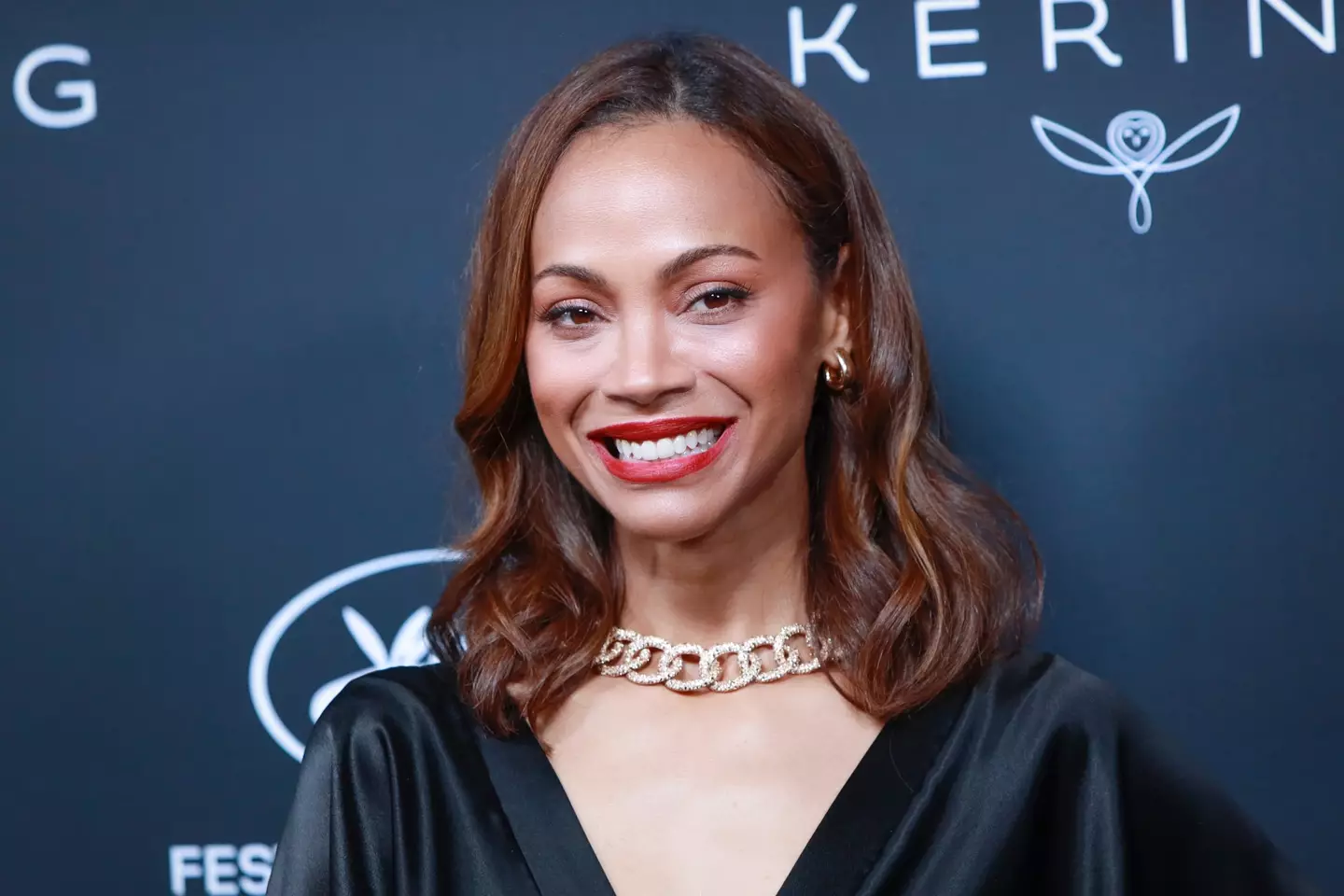Saldana is known for Avatar and Guardians of the Galaxy (Laurent KOFFEL/Gamma-Rapho via Getty Images)