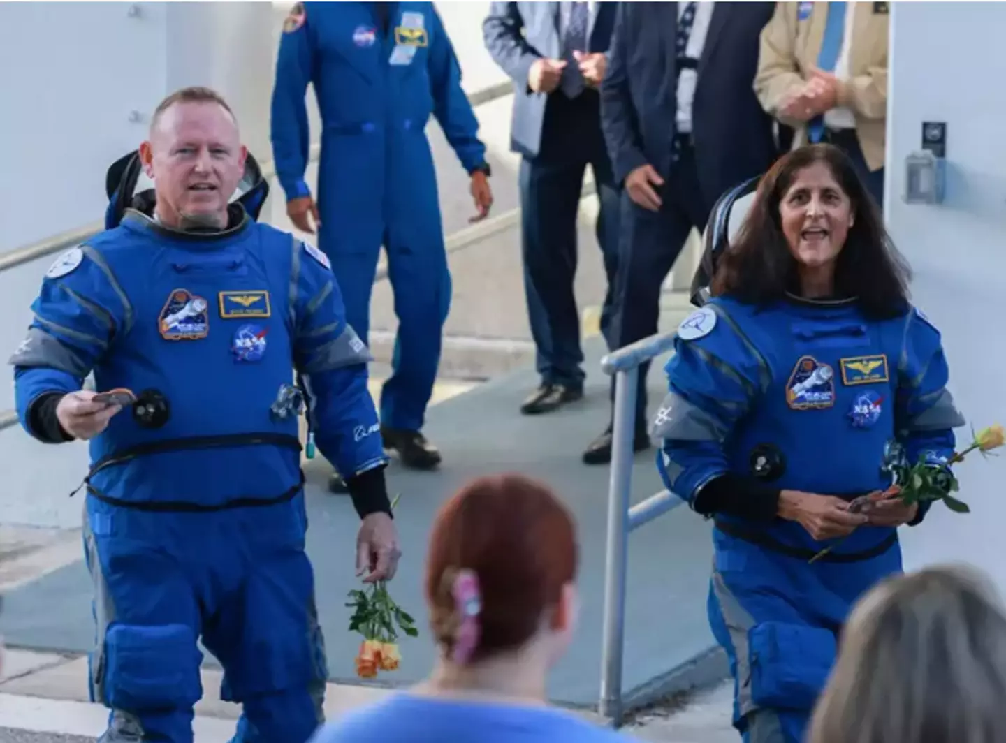 The pair were meant to be on an eight-day trip but it turned into over nine months in space (Joe Raedle/Getty Images)