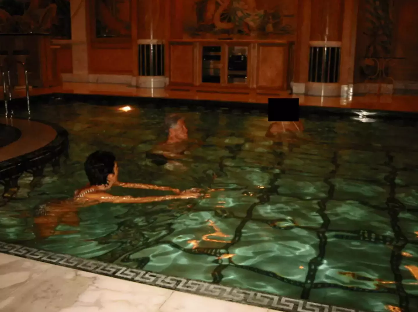 Bill Clinton and Ghislane Maxwell were photographed together in a pool (Department of Justice)