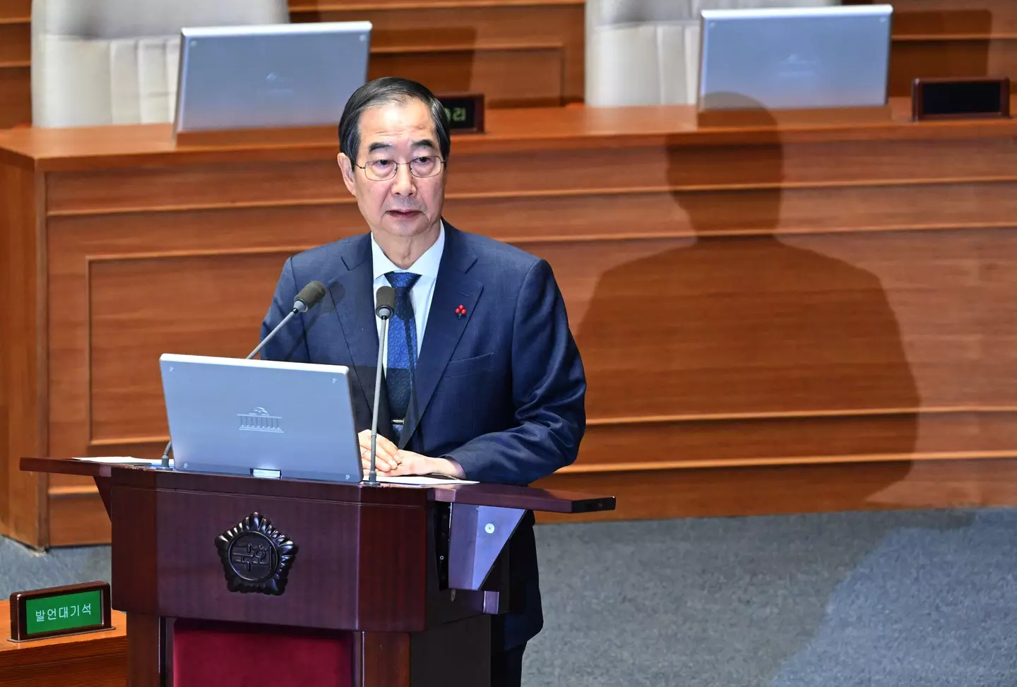 Han Duck-soo, South Korea's prime minister (JUNG YEON-JE/AFP via Getty Images)