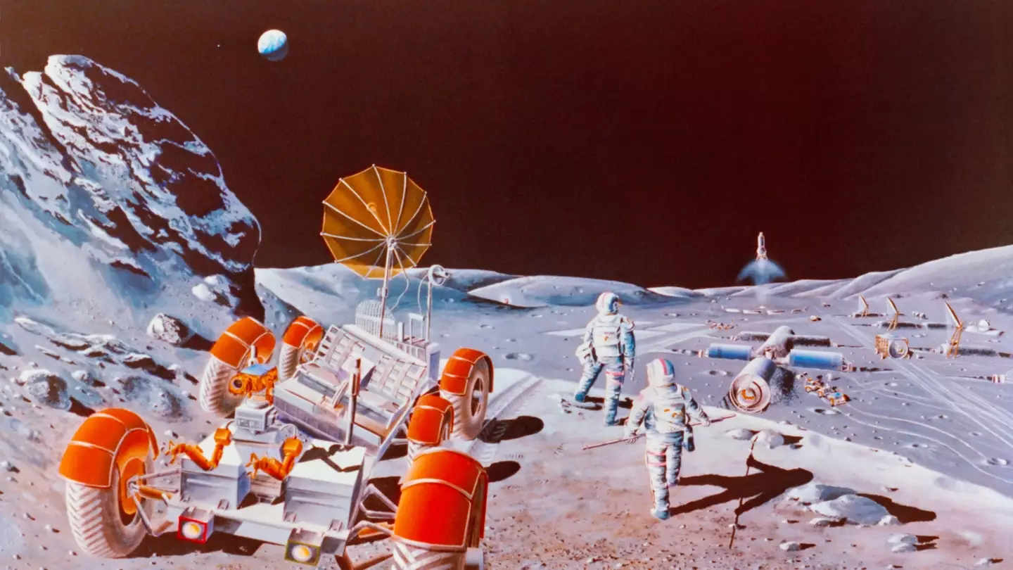 Building a permanent basis on the moon's surface has always been a sign of the future.