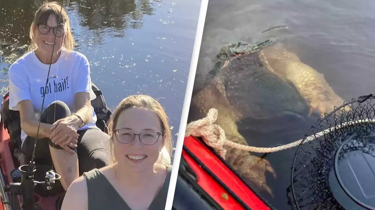 Horrifying creature with 'bear-like' claws emerges from depths and 'freaks out' kayakers
