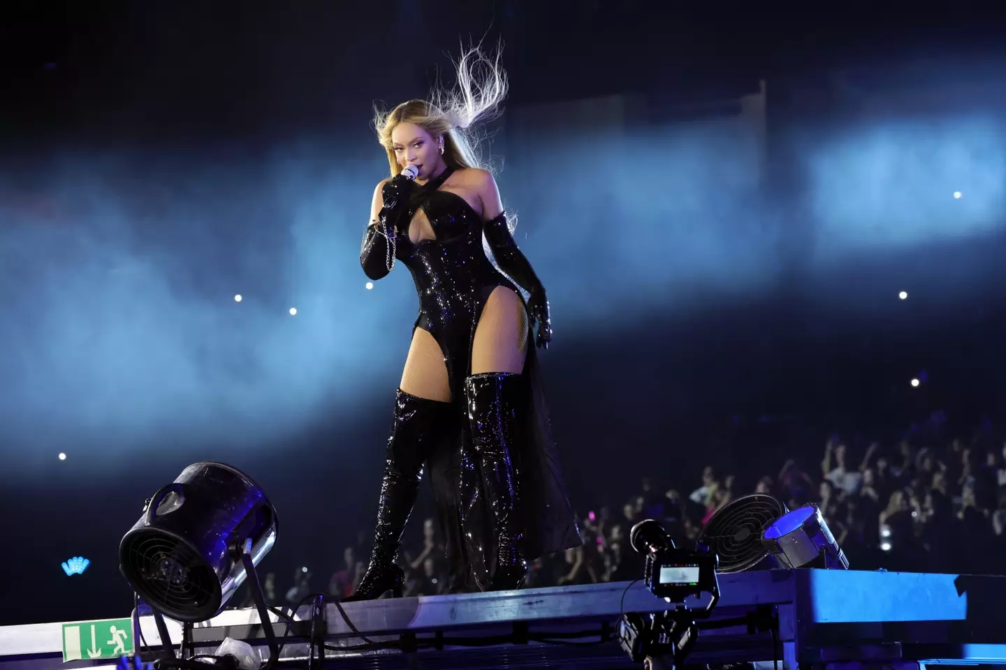 The scanning was in process for a Beyoncé concert in May.