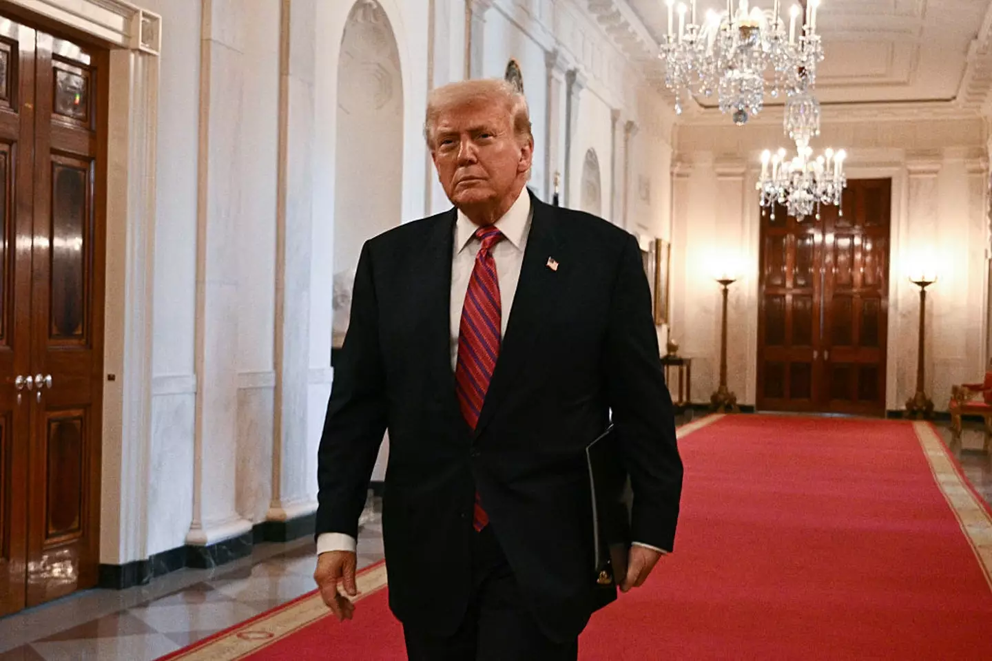 His fortune has more than doubled since coming to office (BRENDAN SMIALOWSKI/AFP via Getty Images)