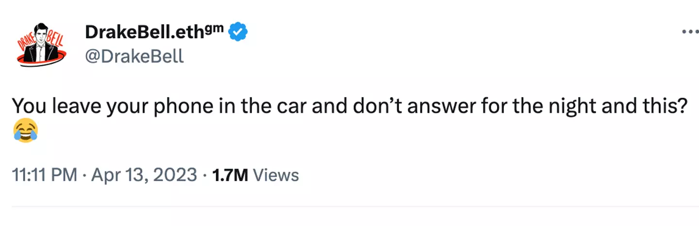 Bell insisted he'd simply not picked up his phone.