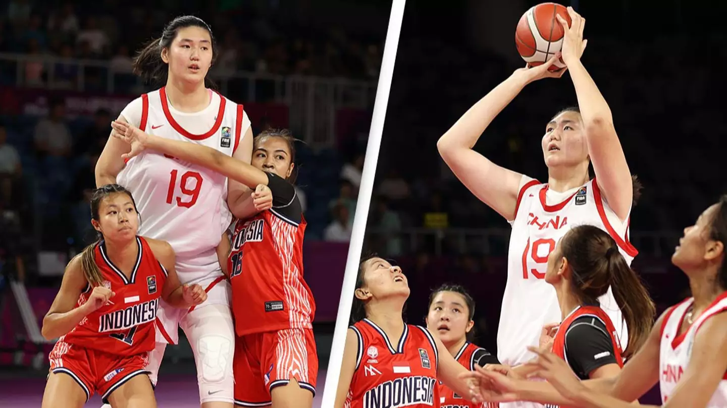 Giant 17-year-old Chinese basketball player is leaving people blown away