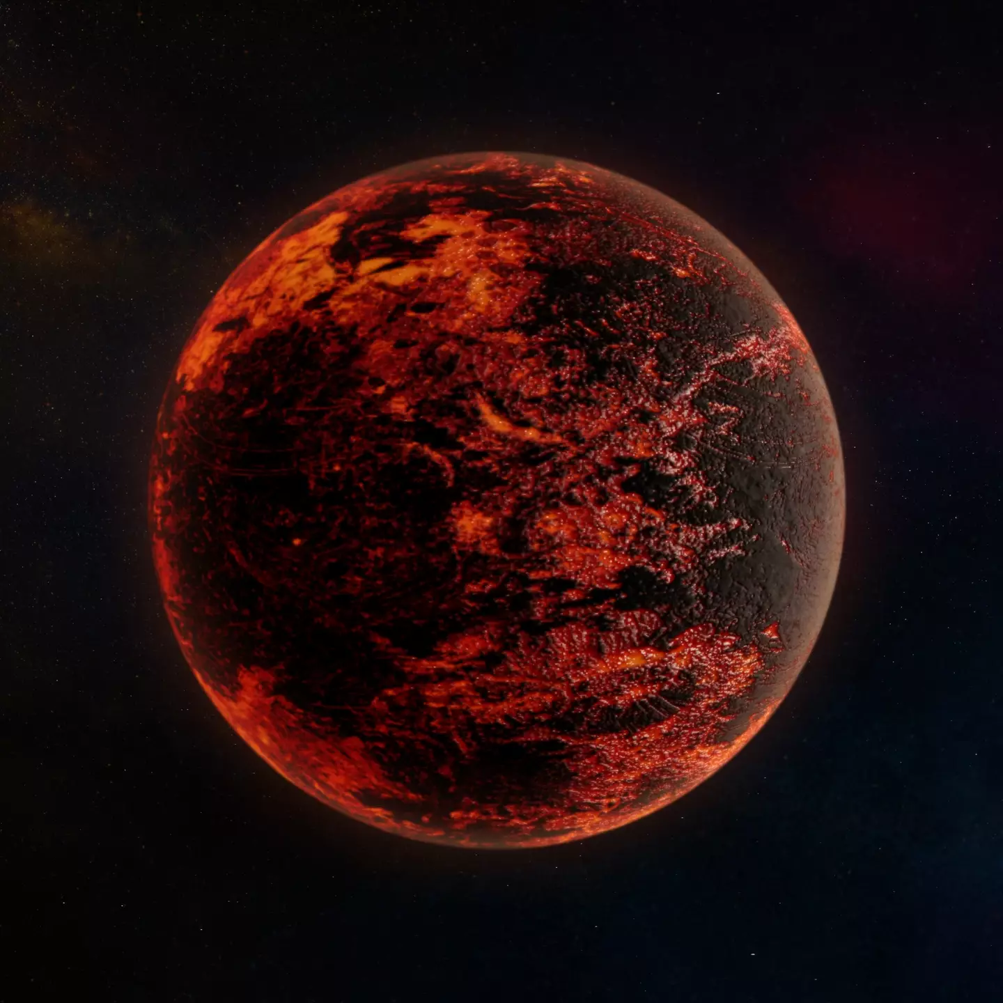 A visualisation of 55 Cancri e.