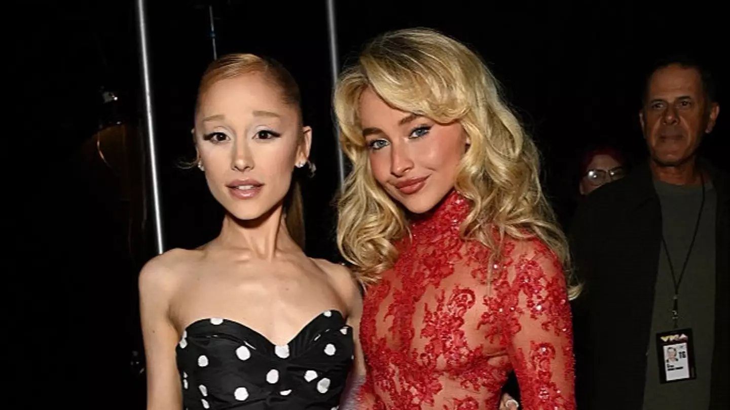 Body language expert breaks down Ariana Grande and Sabrina Carpenter's 'frosty-looking' hug at VMAs