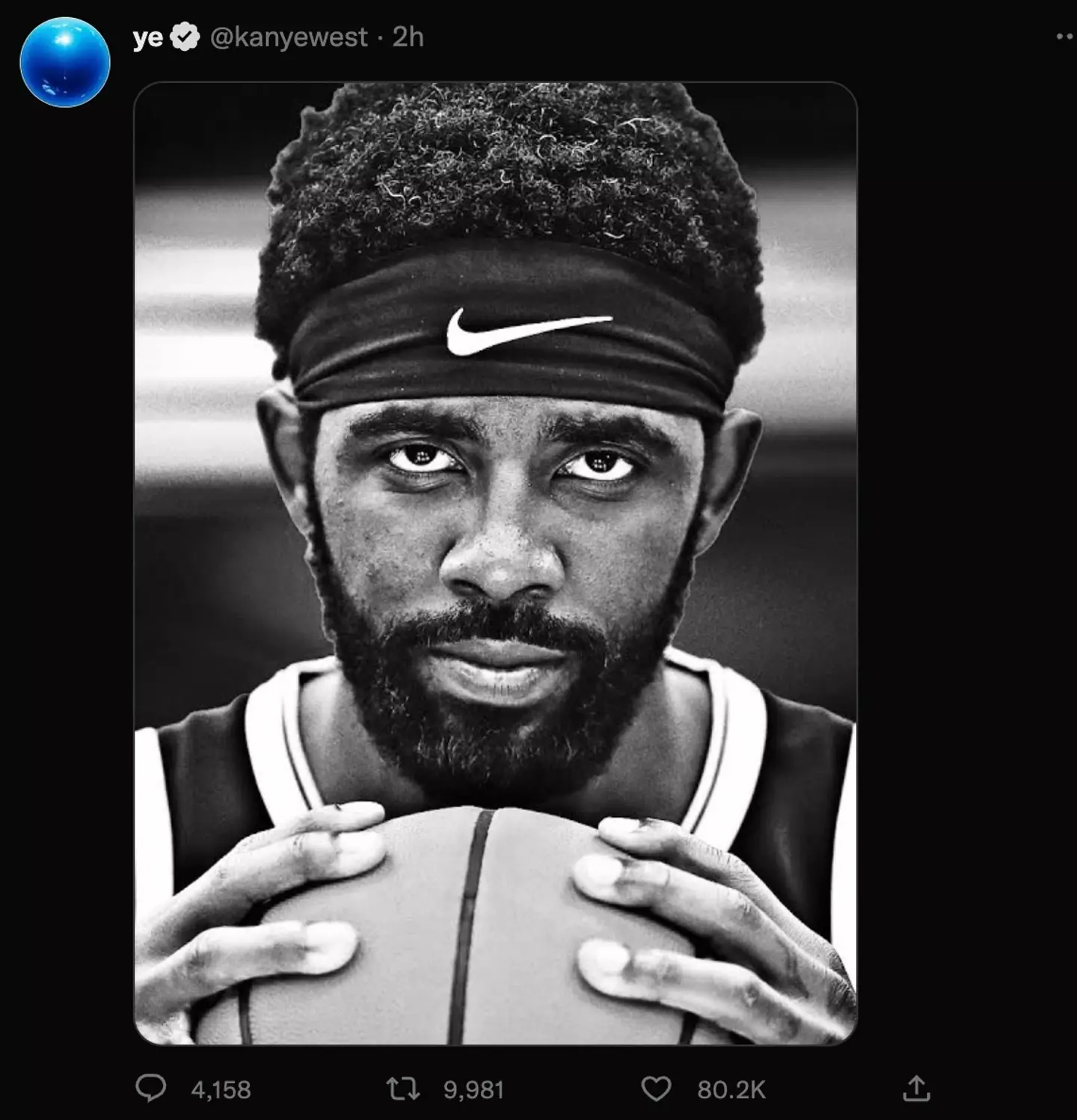 West shared his first post to Twitter since having his account restored.