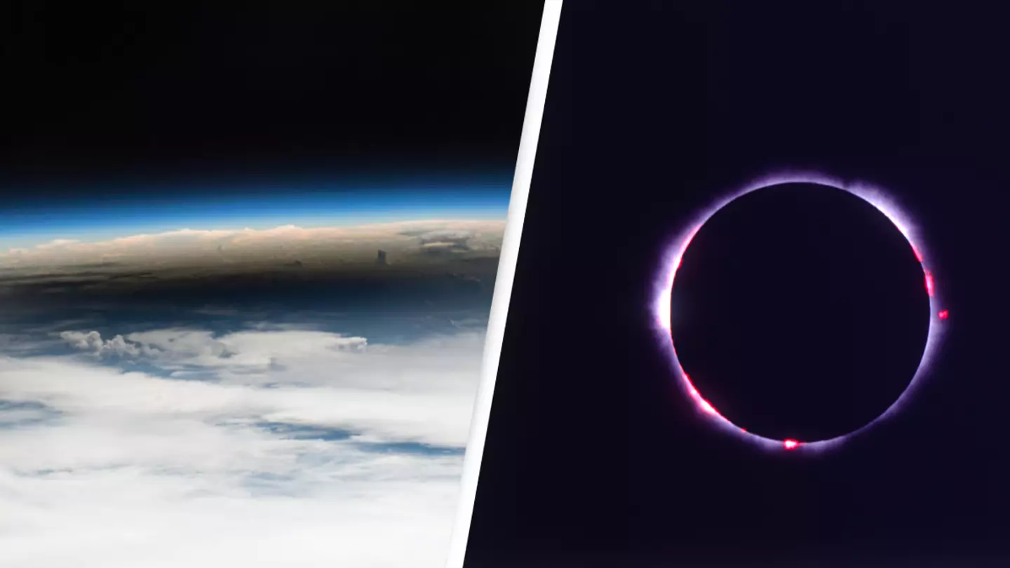Incredible image shows what a solar eclipse looks like from space