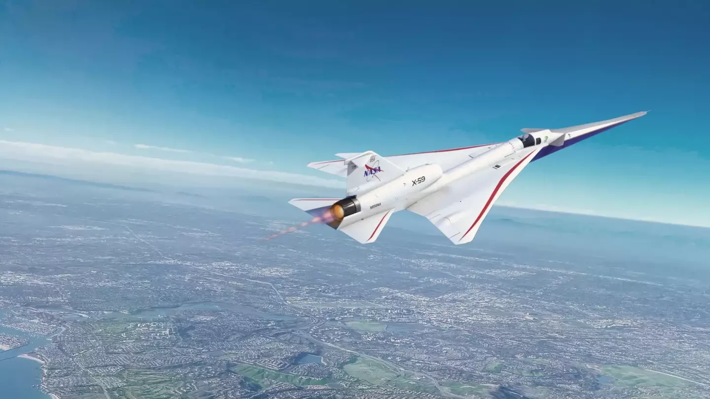 NASA's X-59 is expected to take its first flight this year (NASA)