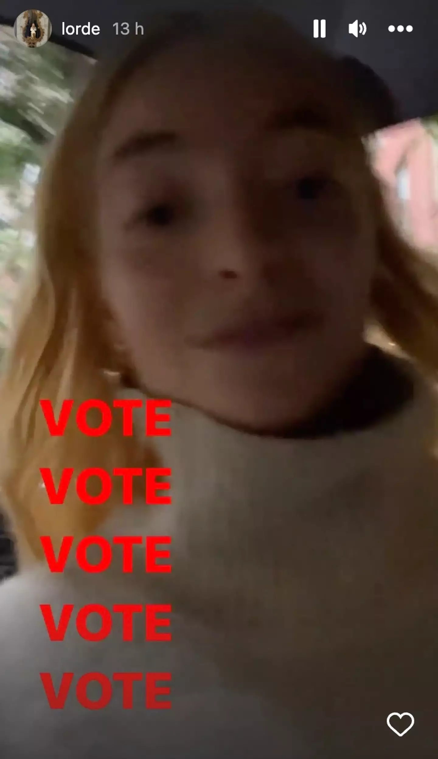 Lorde previously shared a post encouraging her fans in the city to vote on the mayoral ballot.