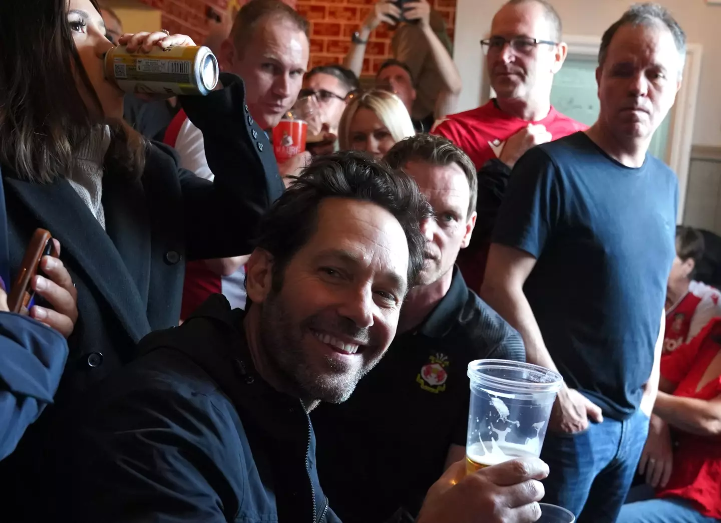 Paul Rudd stopped off at The Turf to celebrate the match.