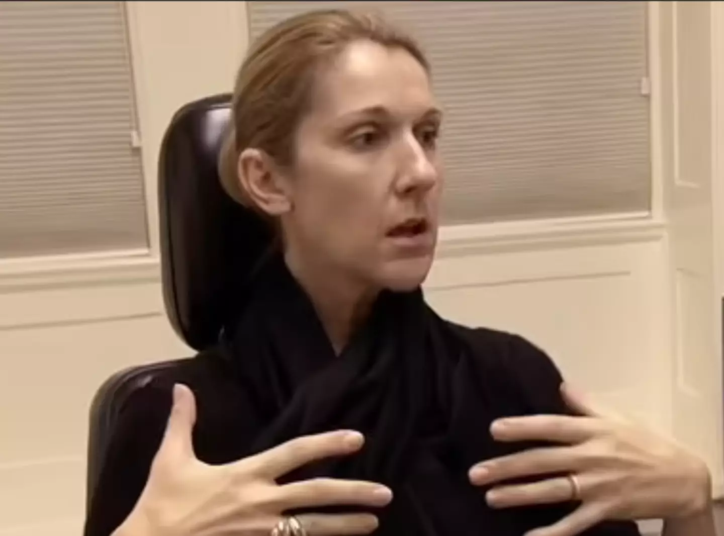 In the clip from the 2010 documentary, Céline speaks to a doctor about her symptoms (Sony Pictures)