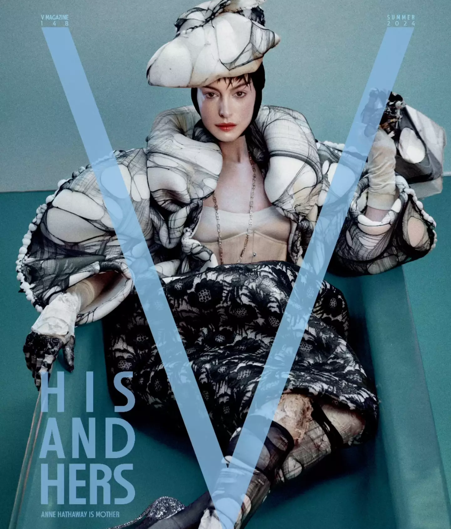 Anne Hathaway on the cover of V Magazine. (Chris Colls/V Magazine)