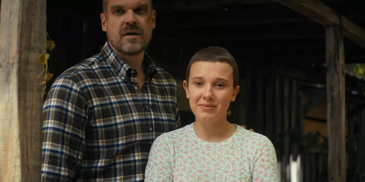 David Harbour and Mille Bobby Brown in Stranger Things (Netflix)